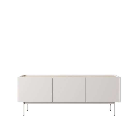 Tv-benk Colo 144x55 - cashmere og eik - 3 dører