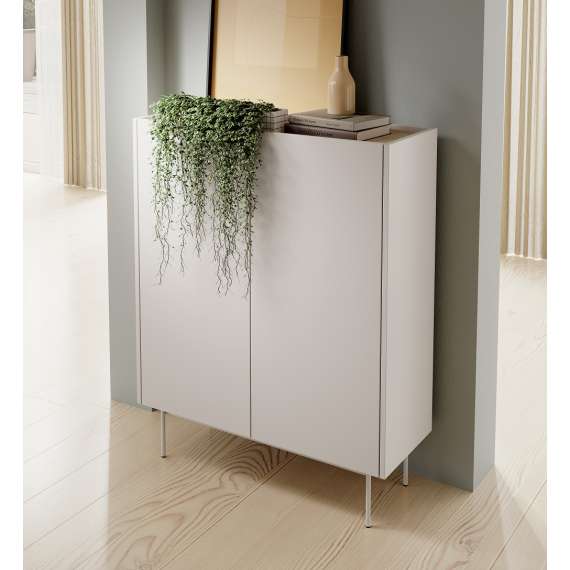 Skap Colo 97x122 - cashmere og eik - 2 dører