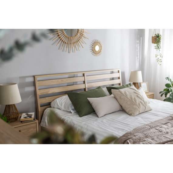 Seng Cozy 160x200 - eik - med oppbevaringsplass