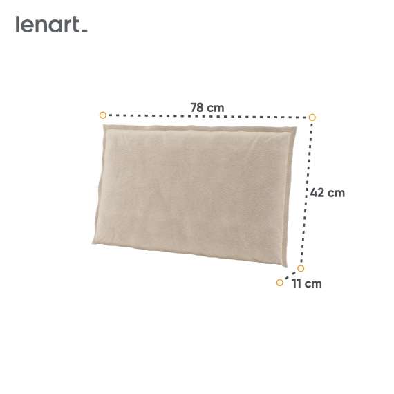 Puter Cozy til seng 160x200 - beige stoff
