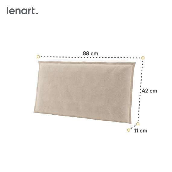Puter Cozy til seng 180x200 - beige stoff