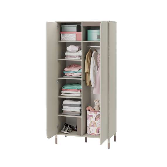 Garderobeskap Harmony 92x201 - cashmere matt