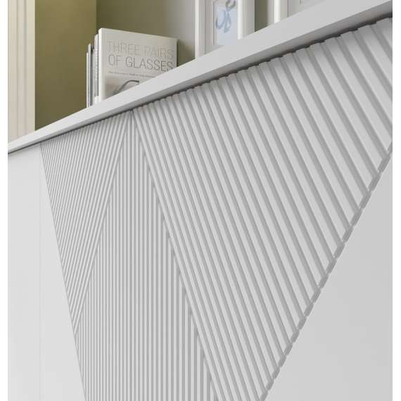 Tv-benk Woody 180 - hvit matt - 4 dører