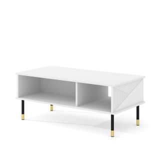 Sofabord 110x55  Woody - hvit matt