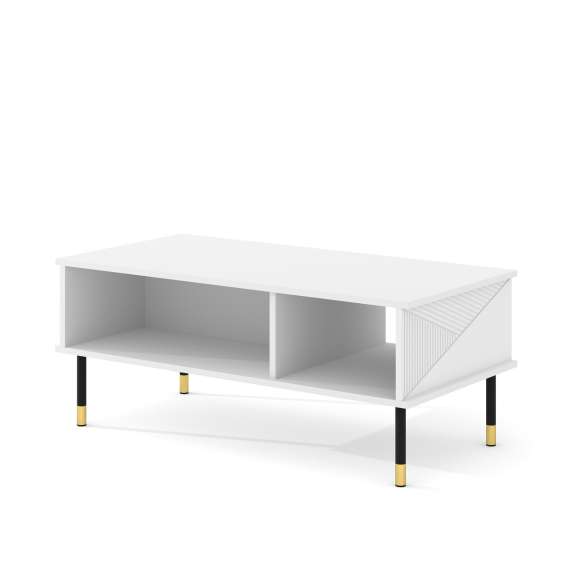 Sofabord 110x55  Woody - hvit matt