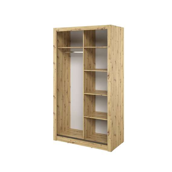 Garderobeskap Arti 120x215 - eik - speil