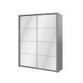 Garderobeskap Arti 180x215 - grå matt - speil