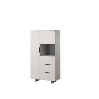 Vitrineskap Alma 90x170 cm - 2 dører - 2 skuffer