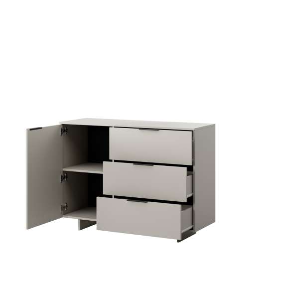 Skjenk Alma 120x90 cm - 1 dør - 3 skuffer