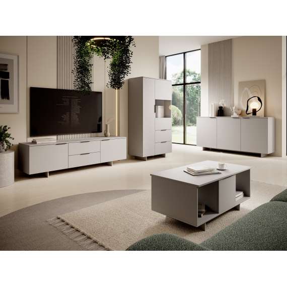 Tv-benk Alma 150x55 cm - 3 dører