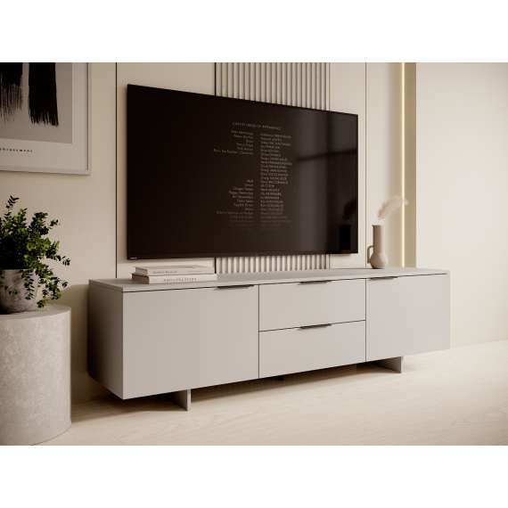 Tv-benk Alma 180x55 cm - 2 dører - 2 skuffer
