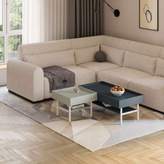 Stuebord Sigi 50-120x50 cm - med hylle