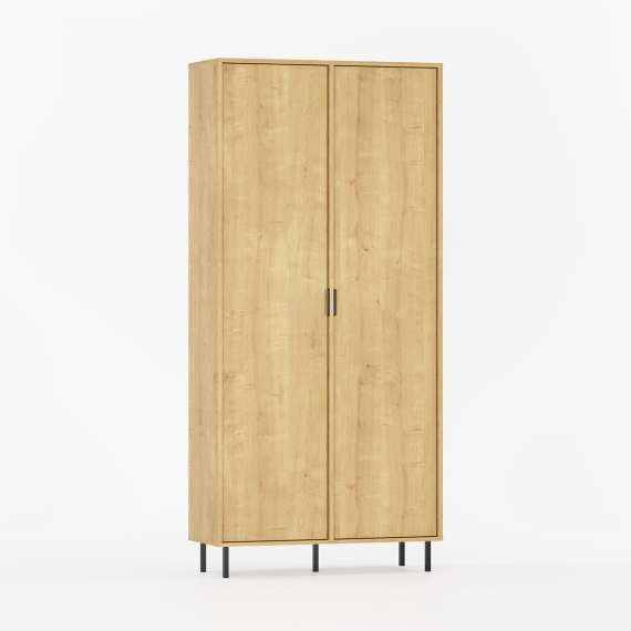 Garderobe Sigi 100-120x217 cm - 2 dører - med hyller
