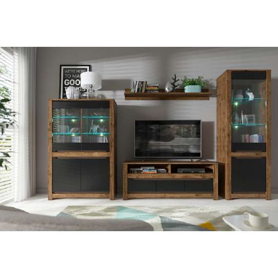 Vitrineskap Ruso II 104x159 cm - 4 dører