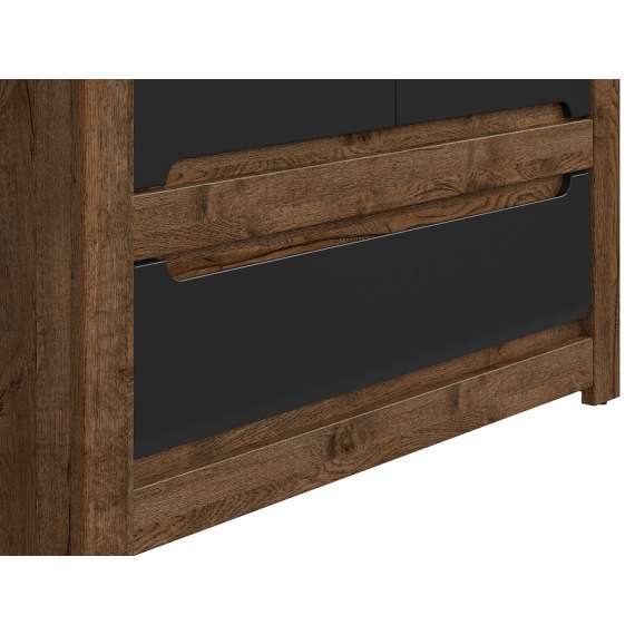 Garderobeskap Ruso II 104x204 - 2 dører - 2 skuffer