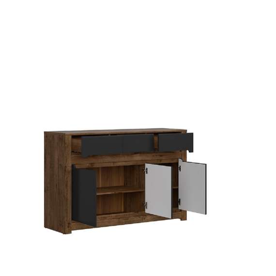 Skjenk Ruso II 149x98 cm - 3 dører - 3 skuffer