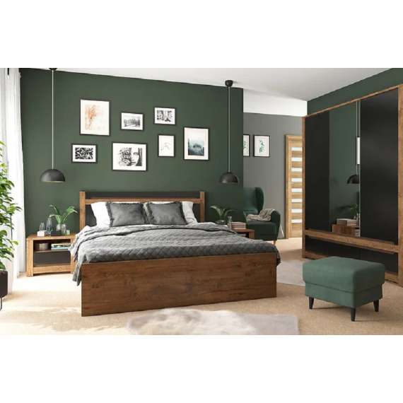 Seng Ruso II 160x200 cm - med oppbevaring