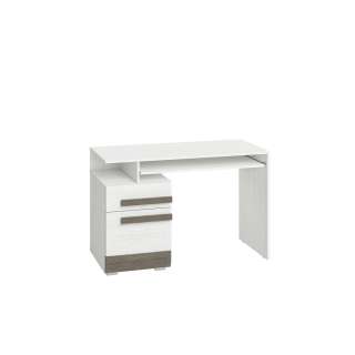 Skrivebord Blanco 120x76 cm - snøfuru - grå furu - 1 dør - 1 skuff