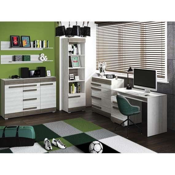 Skrivebord Blanco 120 cm - Hvit Trelook