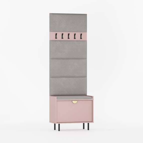 Entregarderobe Sigi 45-70 cm - Benk med sittepute - Velg bredde selv