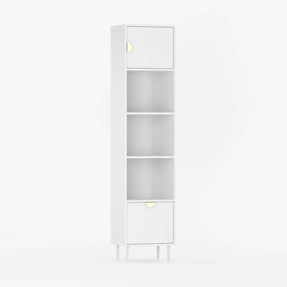 Skap med hyller - reol - Sigi 40-75x217 cm - flere farger