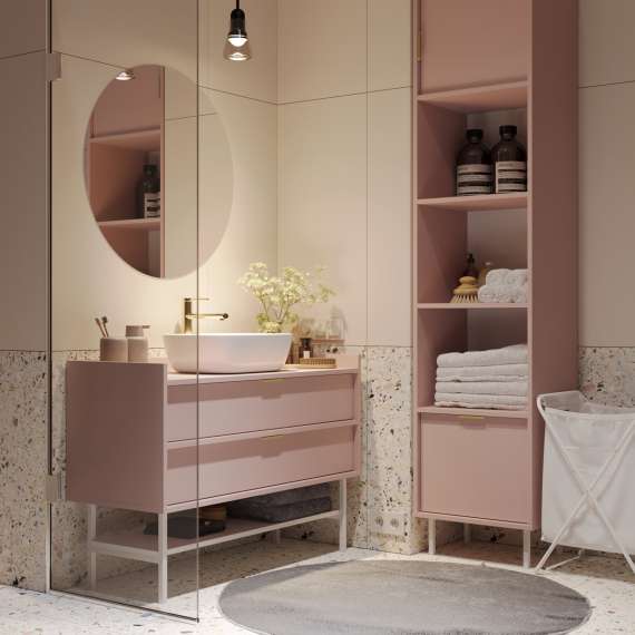 Skap med hyller - reol - Sigi 40-75x217 cm - flere farger