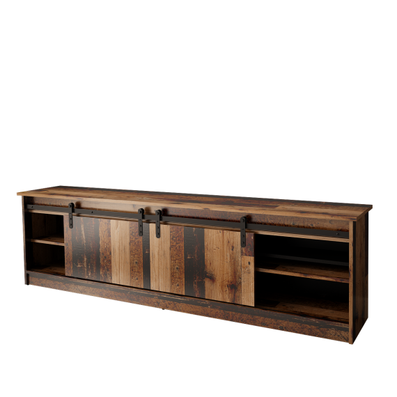 Tv-benk Granero 200x57 cm - med skyvedør