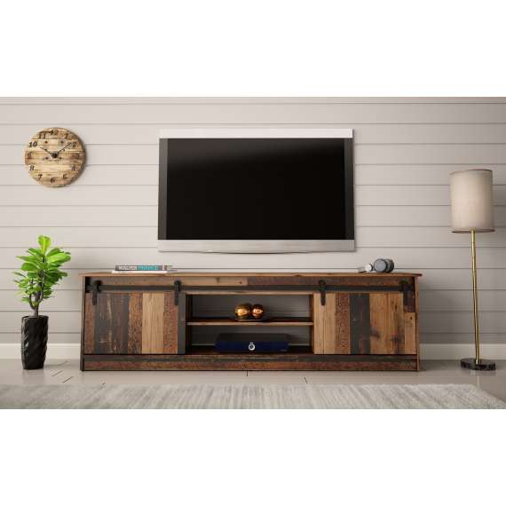 Tv-benk Granero 200x57 cm - med skyvedør