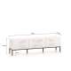 Tv-benk Clear - 170x50 cm - hvit matt - 3 dører - metall ramme
