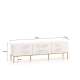 Tv-benk Clear - 170x50 cm - hvit matt - 3 dører - metall ramme