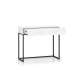 Sminkebord Clear - 92x78 cm - hvit matt - 1 skuff - metall ramme