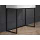 Sminkebord Clear - 92x78 cm - hvit matt - 1 skuff - metall ramme