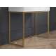 Sminkebord Clear - 92x78 cm - hvit matt - 1 skuff - metall ramme