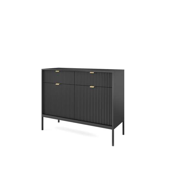 Skjenk Nova 104x83 cm - Svart matt - Spiler