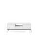 Tv-benk Nova 154x56 cm - Hvit matt - Spiler - metallben