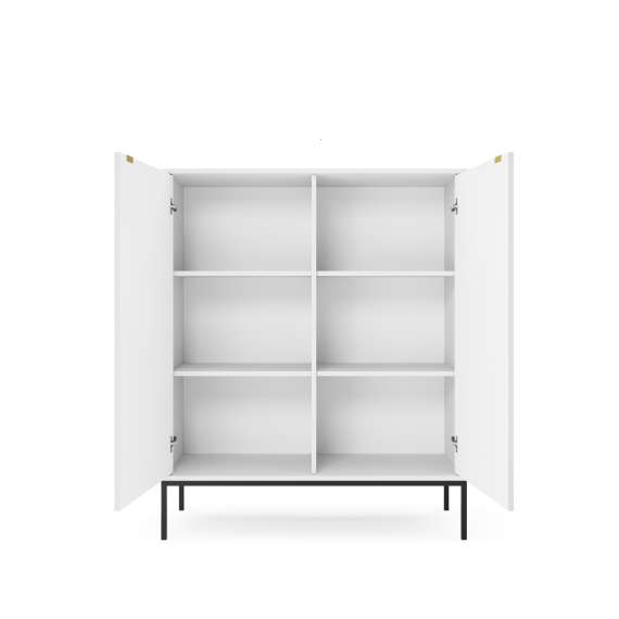 Skjenk Nova 104x125 cm - Hvit matt - Spiler