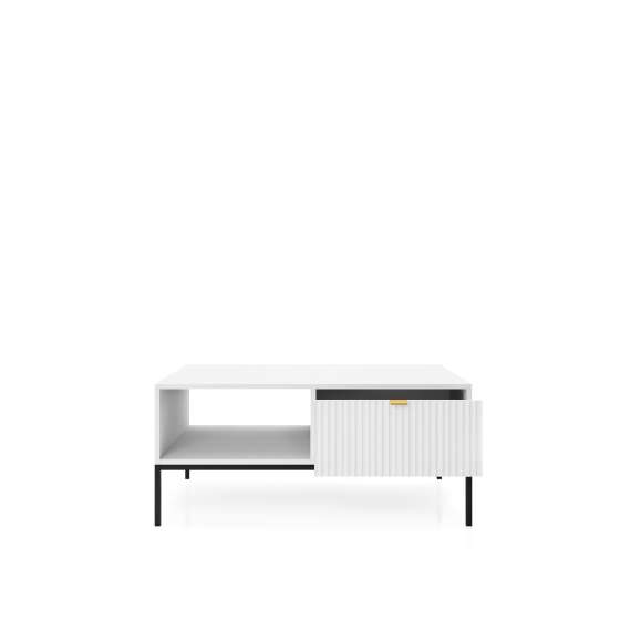 Stuebord Nova 104x46 cm - Hvit matt - Spiler