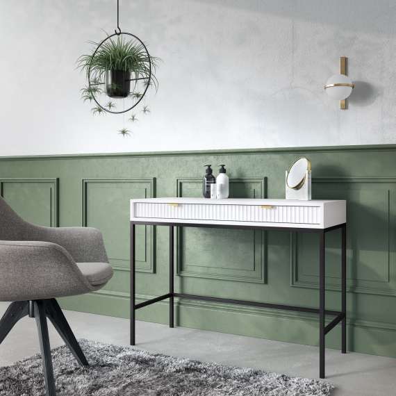 Toalettbord Nova 104x78 cm - Grå matt - Spiler