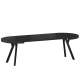 Spisebord Dominga 100-250 cm - sort - uttrekkbart