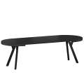 Spisebord Dominga 100-250 cm - sort - uttrekkbart