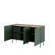 Skjenk ONDA 150x85 - grønn - 3 dører - 2 innvendige skuffer
