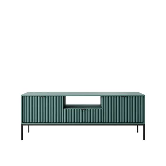 Tv-benk Nova 154x56 cm - grønn - riller