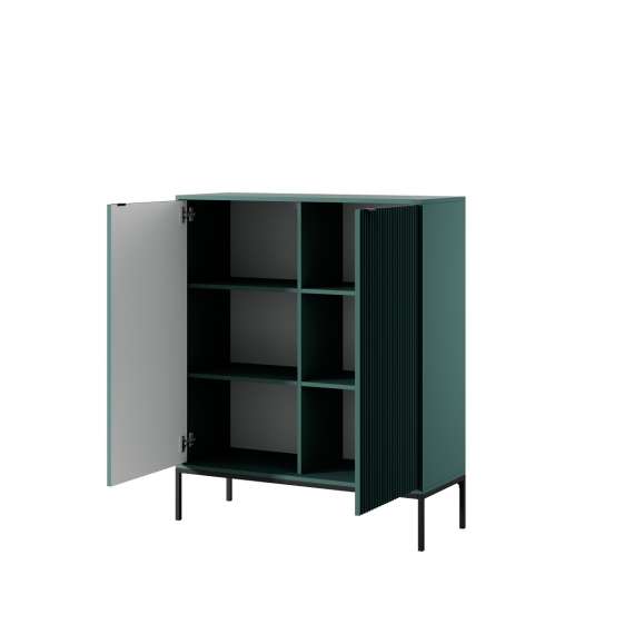 Skap Nova 104x125 cm - grønn - riller