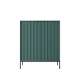 Skap Nova 104x125 cm - grønn - riller