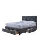 Seng Harriet 160x200 cm - med oppbevaringsskuffer