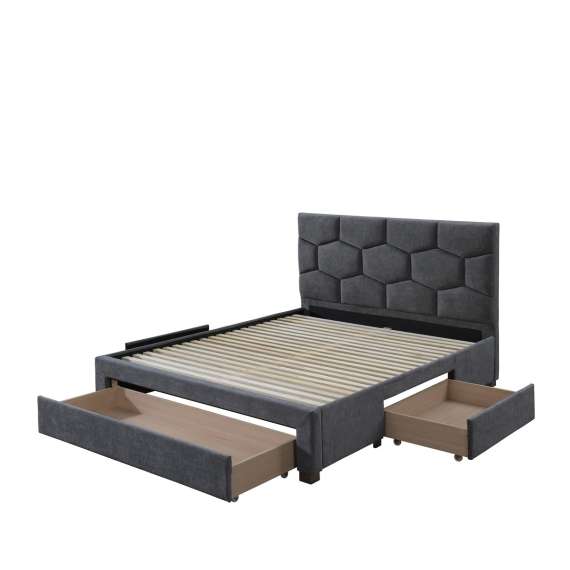 Seng Harriet 160x200 cm - med oppbevaringsskuffer