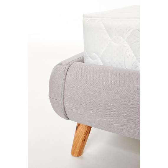 Seng Elanda 160x200 cm - grå støff