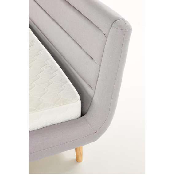 Seng Elanda 140x200 cm - grå støff