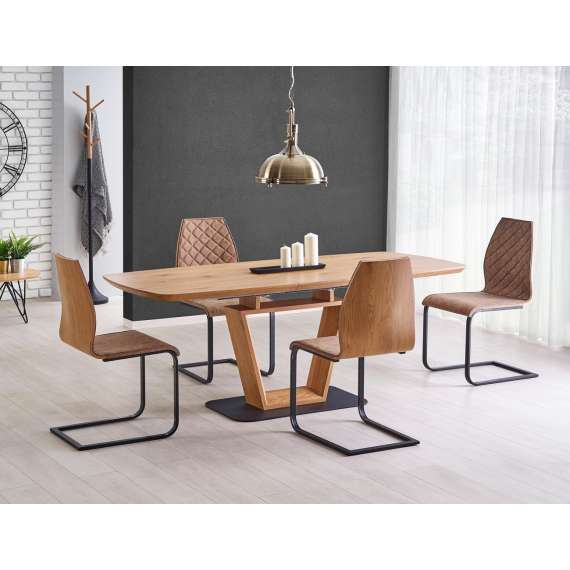 Spisebord Blacky 160-220x90 cm - eik - uttrekkbart