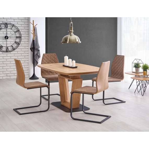 Spisebord Blacky 160-220x90 cm - eik - uttrekkbart